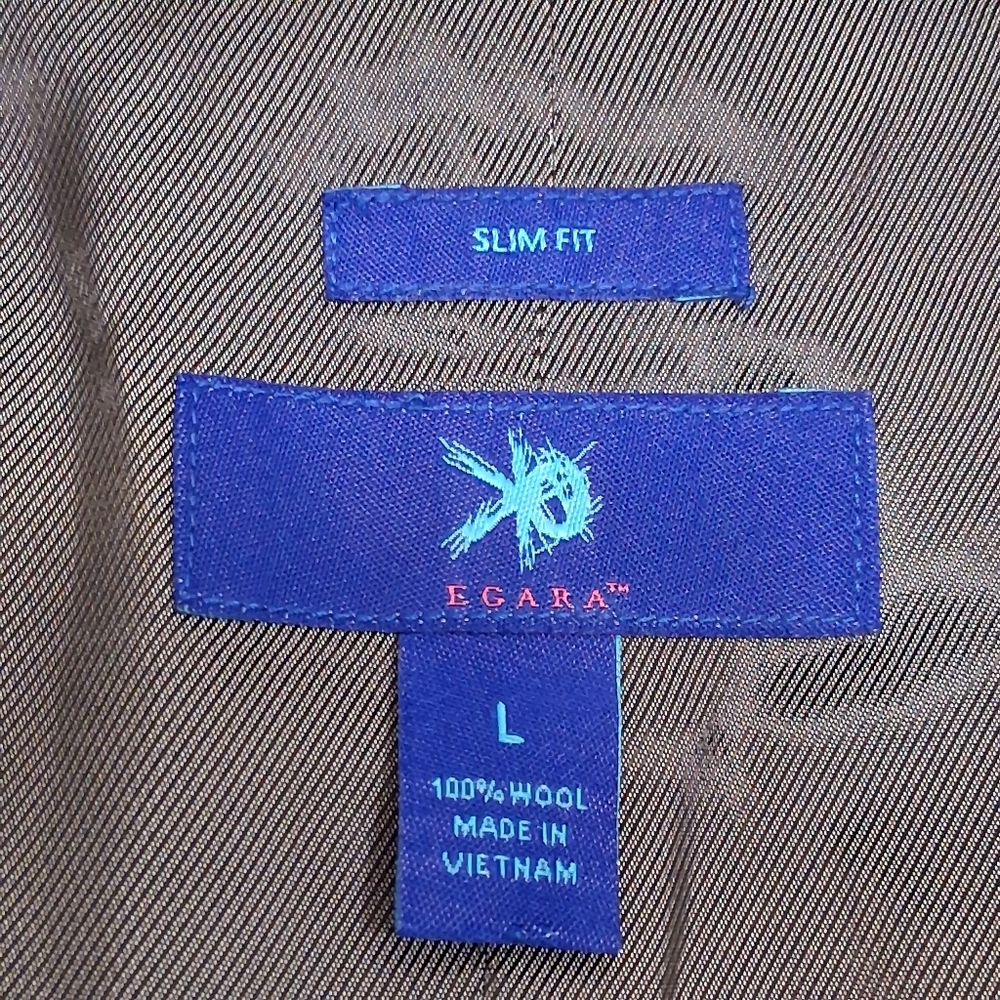 EGARA SLIM FIT 3 PIECE WOOL SUIT SIZE L - Picture 5 of 16